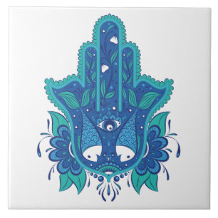 Design azul de Hamsa