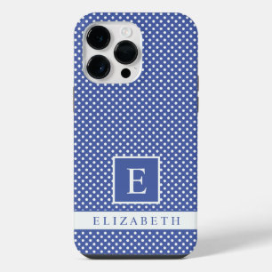 Design Azul Royal Navy Branco com Pontos