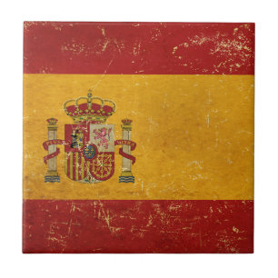 Design Azulejo Cerâmica  Flag Espanha Espanha