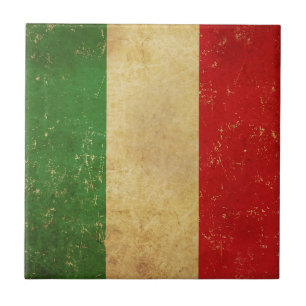 Design Azulejo Cerâmica  Flag Italiano