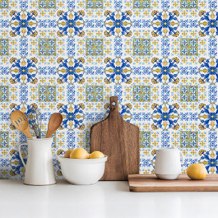 Design azulejo italiano mediterrânico sem costura