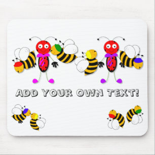 Design bonito de Mousepad dos joaninhas e das