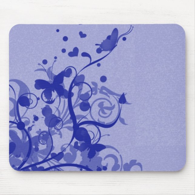 Design bonito Mousepad da borboleta (Frente)
