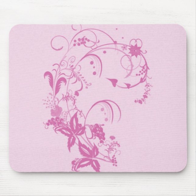 Design bonito Mousepad da flor (Frente)