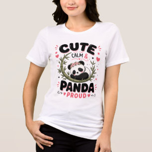 Design Calmo de Panda Fofo Arte para Amantes de