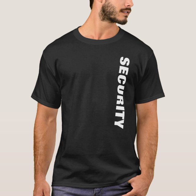 Design Camiseta Funcionarios de Segurança de Mens (Frente)