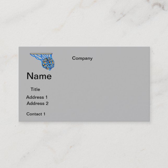 design cartões de visitas BASKETBALL (Frente)