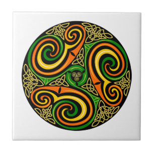 Design Celta Irlandês Mandala, Azulejo cerâmico