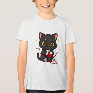 Design Chibi de Gato Preto Divertido