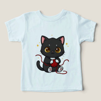 Design Chibi de Gato Preto Divertido