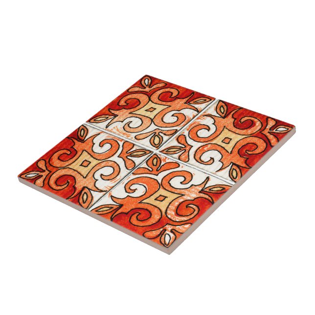 Design cinzelado mão 6 do azulejo pintado nas (Lateral)