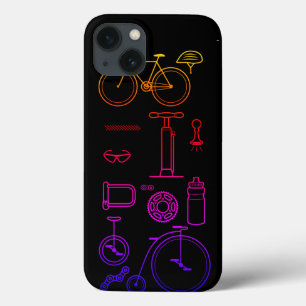 Design colorido dos fundamentos do ciclismo de
