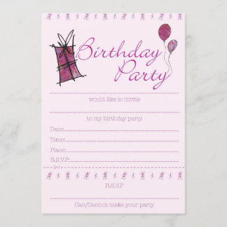 design convite de aniversário