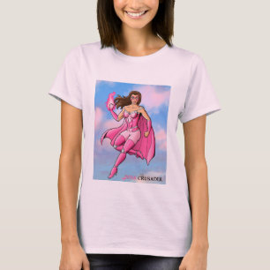 Design cor-de-rosa 6 da camisa do cruzado T