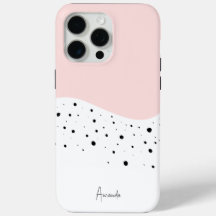 Design cor-de-rosa com caixa iPhone de ponto
