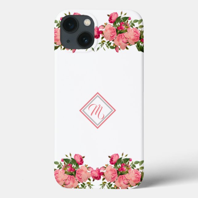 Design cor-de-rosa com gabinete inicial iPhone C (Verso)