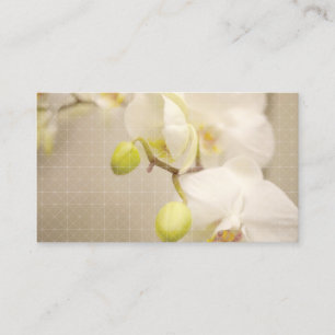 Design CROSS HATCH com Cartão de visita ORCHIDS