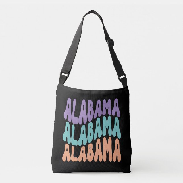 Design Crossbody Bolsas do Estado do Alabama EUA (Frente)