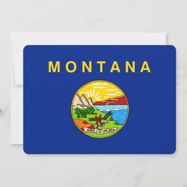 Design da bandeira do estado de Montana (Frente)