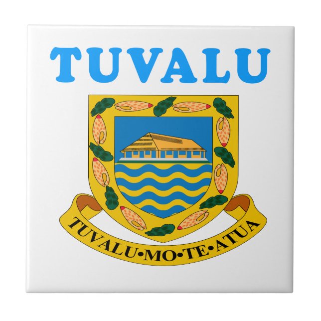 Design da brasão de Tuvalu (Frente)