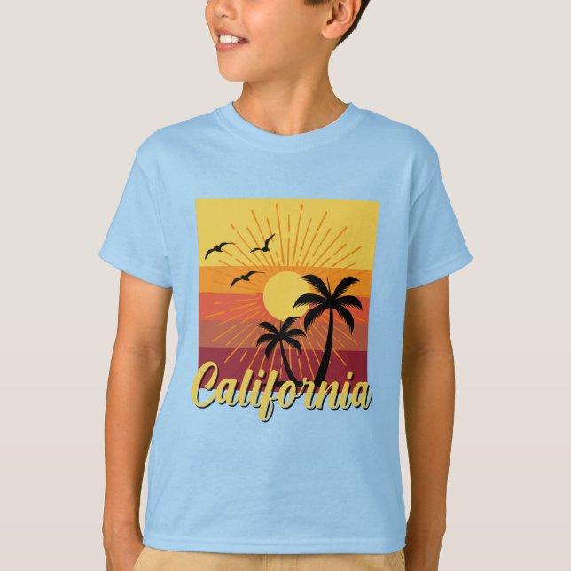 Design da Califórnia - Camisa básica para crianças (Frente)