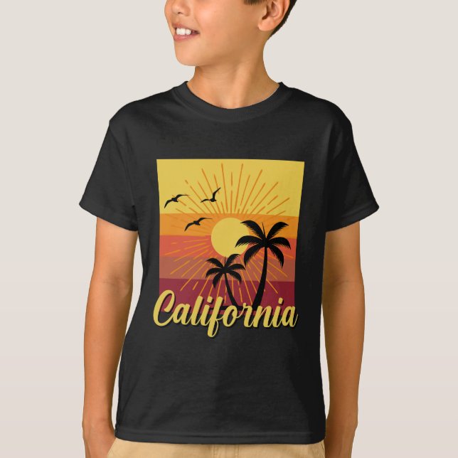 Design da Califórnia - Camisa básica para crianças (Frente)
