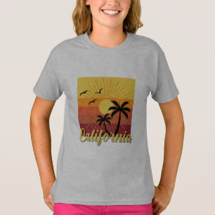 Design da Califórnia - Camisa Básica Para Meninas