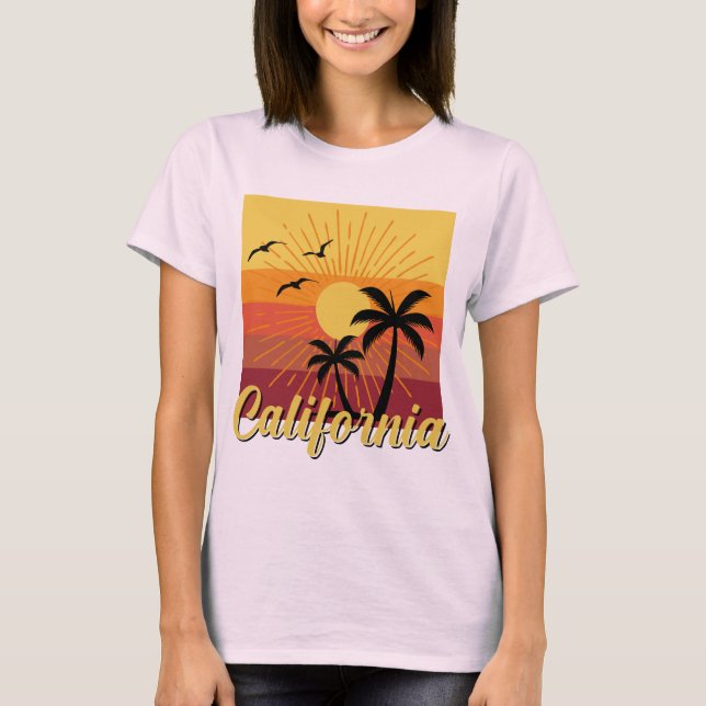 Design da Califórnia - Camisa básica para mulheres (Frente)