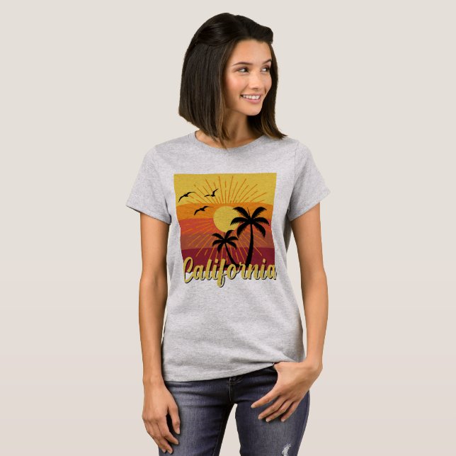 Design da Califórnia - Camisa básica para mulheres (Frente Completa)