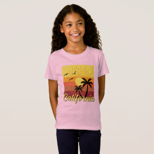Design da Califórnia - Camisa de T-shirt Fine Jers