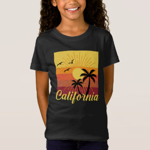 Design da Califórnia - Camisa de T-shirt Fine Jers