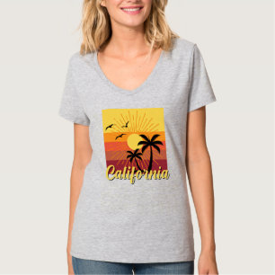 Design da Califórnia - Camiseta Básica do Pescoço-