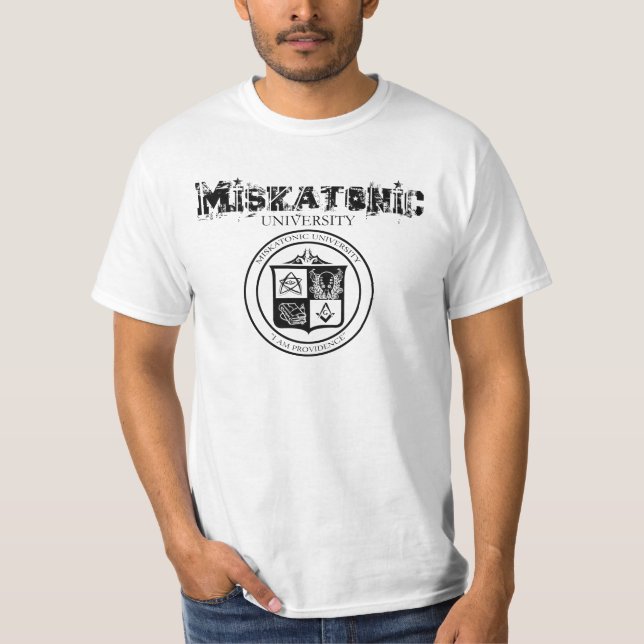 Design da camisa da universidade de Miskatonic (Frente)
