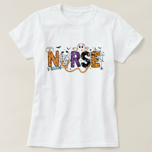 Design da camiseta da Enfermeira Halloween