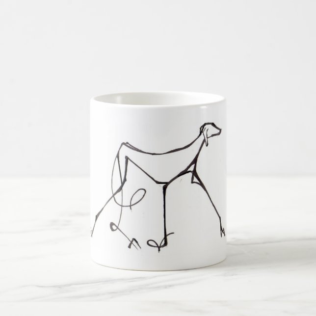 Design da caneca de Azawakh por David Moore (Centro)