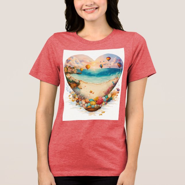 Design da Cena de T-shirt do Playful Beach Sandcas (Frente)