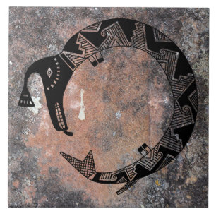 Design da cerâmica de Mimbres da serpente da águ