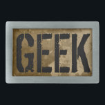 Design da fivela de cinto do geek para o estilo do<br><div class="desc">Design da fivela de cinto do geek para o estilo do vintage dos homens |</div>