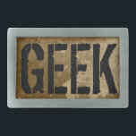 Design da fivela de cinto do geek para o estilo do<br><div class="desc">Design da fivela de cinto do geek para o estilo do vintage dos homens |</div>