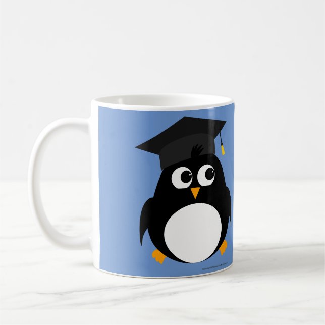 Design da graduação do pinguim - caneca (Esquerda)