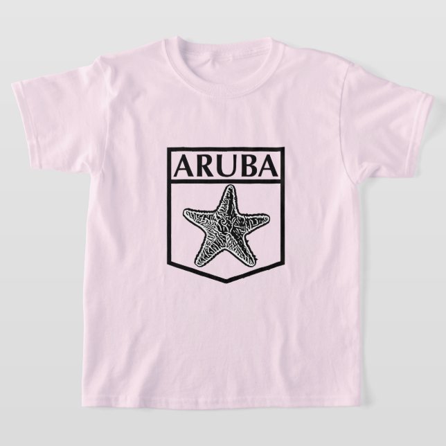 Design da Ilha de Aruba - Camiseta Básica para Men (Postura )