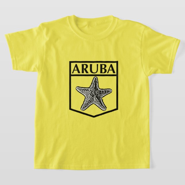 Design da Ilha de Aruba - Camiseta Básica para Men (Postura )