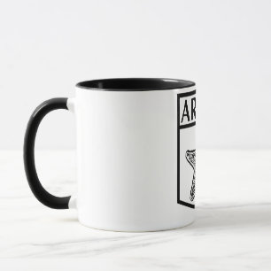 Design da ilha de Aruba - enegreça a caneca