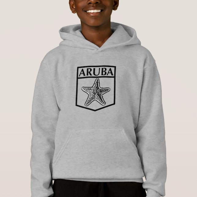 Design da Ilha de Aruba - Pullover Hoodie para Cri (Frente)