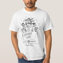 Design da parte dianteira de camisa da consciência