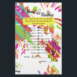Design da Rainbow Daisy Strip<br><div class="desc">Este é um floral dois em um design de jogo. Este design divertido pode ser um excelente personalizado para festas e chás.</div>