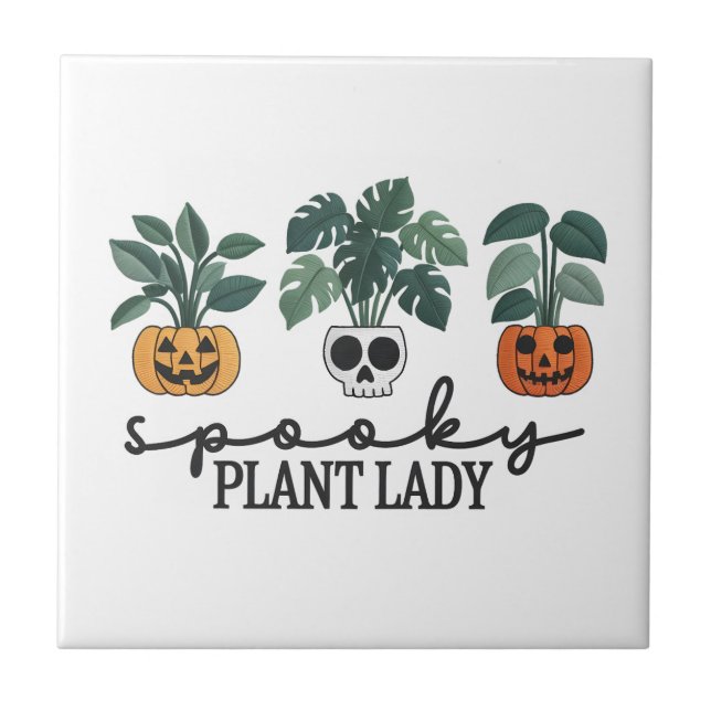 Design da Spooky Plant Lady Halloween Monstera (Frente)