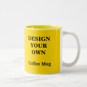 Design da sua própria caneca - Amarelo