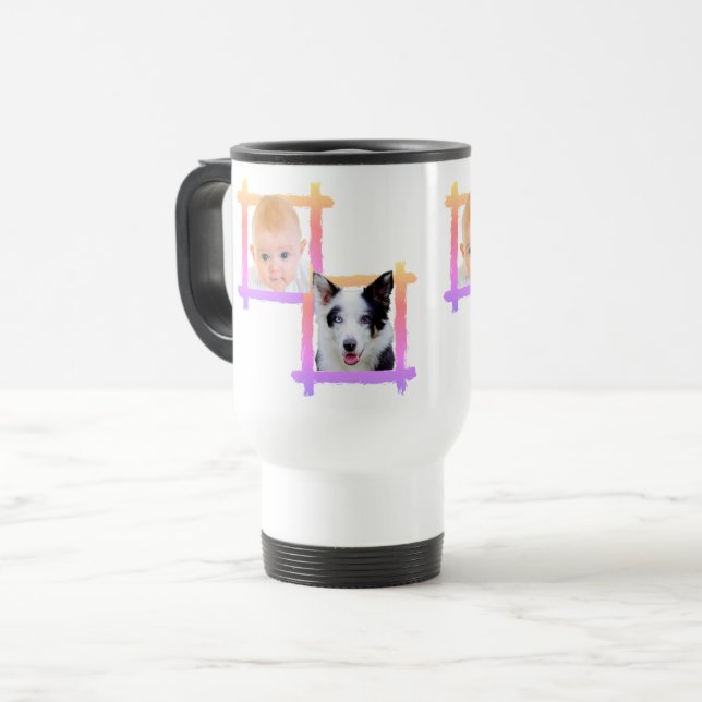 Design da sua própria caneca de fotos do bebê (Frente Esquerda)