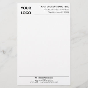 Design da sua própria empresa Papel de papelaria M